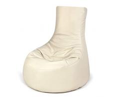 Pushbag Pouf, Polyester, Beige, 80 x 70 cm