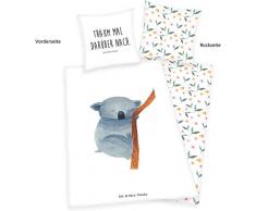 Klaus Herding GmbH Mr. & Mrs. Panda Parure de lit réversible 155 x 220 cm