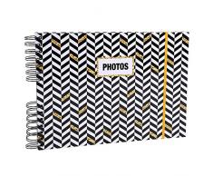 Album photos Ã spirales 50 pages noires SoDeco - 32x22cm