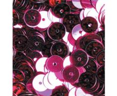 Efco Fil Plat Rond Paillettes, Rose Vif, 6Â mm, 40Â g, 4000-piece