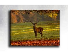 Bonamaison Peinture sur toile, multicolore, 50 x 70 cm - ConÃ§u et fabriquÃ© en Turquie