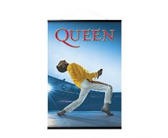Poster et Kit de Fixation | Queen , Freddy Mercury, 61 x 91,5 cm