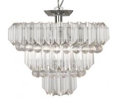 Oaks Lighting Suspension en acrylique 4 lampes