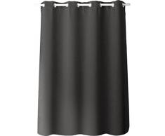 Enjoy Home 2010GRF140180 Rideau Occultant avec 8 Oeillets Polyester Gris Foncé 180 x 140 cm