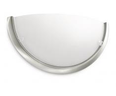 Philips MyLiving Applique murale demi-lune pour ampoule E27 60 W ChromÃ© mat