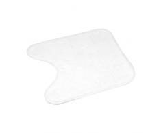 Douceur dInterieur 6GMB268BC Vitamine Tapis Contour de WC Uni Polyester Blanc 45 x 45 x 1 cm