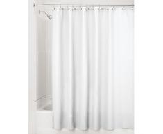 InterDesign 20580EU York Rideau de Douche Polyester + Coton Blanc 180 x 180 cm