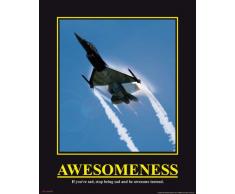 Empire 420602 Motivation Awesomeness Jet Mini poster 40 x 50 cm