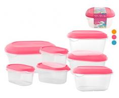 Home 9667400 Lot de 3 paquets de 8 gobelets assortis avec couvercles