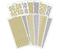 Creative Produits craftstickers Bords/Coins, Autocollants, Multicolore