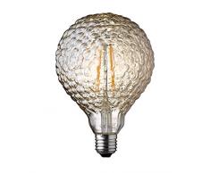 WOFI Ampoule à filament LED pour plafonnier/lampe de bureau, Verre, Transparent, 12.5 x 12.5 x 17.5 cm, E27