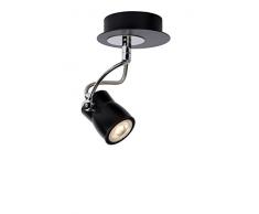 Lucide SAMBA - Spot Plafond - Ã 10 cm - LED Dim. - GU10 - 1x4,5W 3000K - Noir