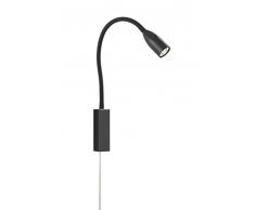 Fischer&Honsel Sten Lampe de lit en métal Noir 5 W