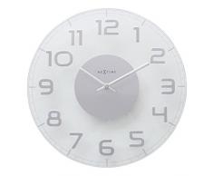 NeXtime 8817TR Horloge Murale, Verre, Clear Glass, 30 cm