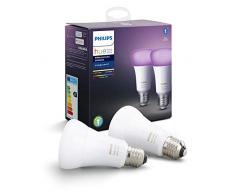 Philips Hue Ampoules LED ConnectÃ©es White & Color Ambiance E27 Compatible Bluetooth, Fonctionne avec Alexa Pack de 2