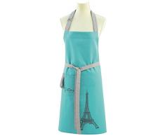 Coucke - JAime La France - Tablier ImprimÃ© Tour Eiffel Turquoise Coton