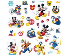 Thedecofactory 539181 Disney Mikey Mouse Clubhouse ROOMMATES REPOSITIONNABLES (31 Stickers), Vinyle, Multicolore, 104 x 26 x 2,5 cm