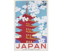 1art1 Affichage Poster - Chemin De Fer Japonais (91 x 61 cm)