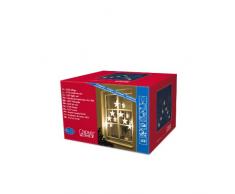 Konstsmide 1243-103 Rideau de 7 Ãtoiles + 35 LED Blanc Chaud + CÃ¢ble Transparent 24 V
