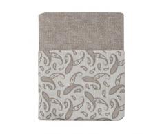 Essix - Drap Plat RÃ©versible Pile ou Face Percale de Coton Ardoise 180 x 290 cm