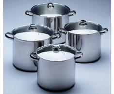 Kitchen Fun by Beka 13113284 Marmite + couvercle verre en acier inoxydable 28 cm