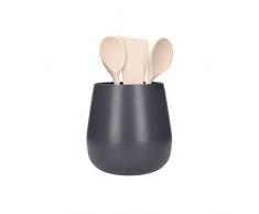 Kitchen Craft Porte-ustensiles de Cuisine, Fer, Gris, 16 x 16,5 cm