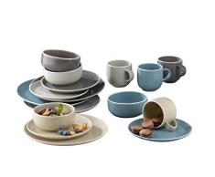 Creatable 16299 SÃ©rie Boston Service de Table, Pierre, Multicolor, 40 x 32,5 x 33 cm