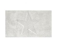 kela Tapis de Salle de Bain Lindano en Coton 120x70cm Blanc, 70x120x0,8 cm