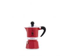 Bialetti 4961 Cafetière Italienne, Aluminium, Rouge, 1 Tasse