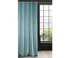 Eurofirany Rideau en Velours, Tissu, Vert océan, 140x250cm