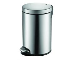 EKO Poubelle à Pédale Métal Inox 38 x 22 x 38 cm 8 litres
