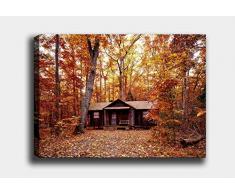 Bonamaison Peinture sur toile, multicolore, 30 x 40 cm - Conçu et fabriqué en Turquie