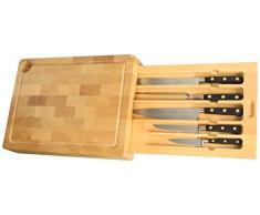 Lion sabatier 860180 Planche tiroir 5 Couteaux IdÃ©al forgÃ©