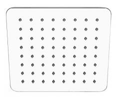 Cornat TECBW3303 Slim Pommeau de douche carré Chromé