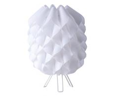 Lampe de chevet Iris, lampe dÃ©corative polypropylÃ¨ne, 60 W, blanc, Ã¸24 x H34 cm