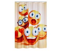RIDDER Smile Rideau de Douche, Polyester, Multicolore, 180x200 cm