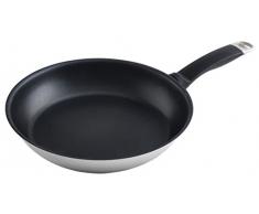 KUHN RIKON 31222 Silver Star poêle à Frire antiadhésif 20cm, Acier Inoxydable, 20 cm