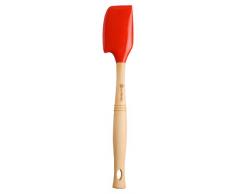 Le Creuset, Spatule MÃ©dium avec TÃªte Amovible en Silicone, Longueur : 31 cm, Silicone/Bois, Cerise
