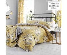 Catherine Lansfield Parure pour Couette, Ocre, Super King
