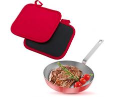 Westmark 15622270 Manique 2 piÃ¨ces en Rouge/Noir, Tissu, 19,5 cm