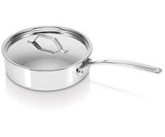Bekaline 13415244 Tri Lux sauteuse + couvercle en acier inoxydable Triply 24 cm