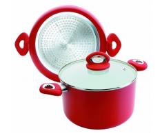 Ibili 418320 Vital Marmite Aluminium/CÃ©ramique 20 cm avec couvercle en verre