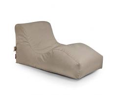 Outbag 01WAVPLU-MUD Dextérieur Pouf, Polyester, Boue, 125 x 70 cm