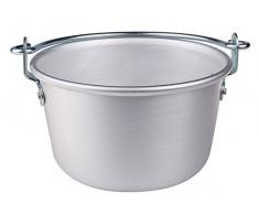 Agnelli Bouilloire Autocuiseurs avec Manche Arc et lourlet BLTF Aluminium Argent 34 cm