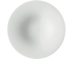 Alessi Ti05/77 Ku Soucoupe Pour Tasse Ã Moka en Porcelaine Blanche, Set de 4 PiÃ¨ces