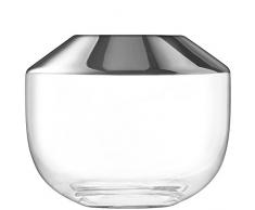 LSA International Space Vase H15 cm Platine Clair, décoré