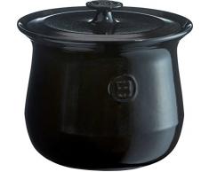 Emile Henry Eh799580 Marmite Céramique Noir Fusain 22,5 X 22,5 X 21,5 cm