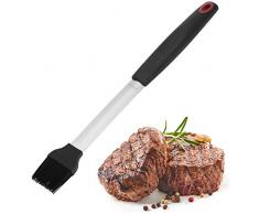 Westmark 15062280Â mariniert Pinceau Silicone, Acier Inoxydable, Noir, Argent, 38,5Â x 4.3Â x 2,5Â cm