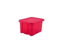 EDA 3776 RA.FB Boite de Rangement Funny Box 18L, polypropylène, Framboise Acidulé, Dim. : 38,3 x 31 x 22,2 cm