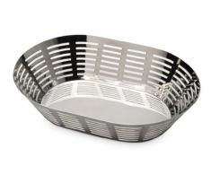BRA Bella - Corbeille à Pain Ovale, 21 x 31 cm, Acier Inoxydable 18/10